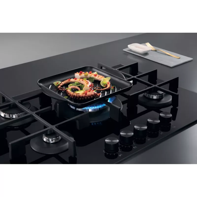 Whirlpool AKWL 728/NB Placa de gas integrada negra 75 cm 5 zonas