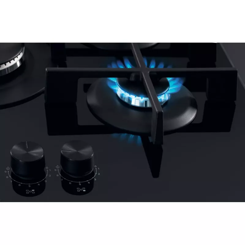 Whirlpool AKWL 728/NB Placa de gas integrada negra 75 cm 5 zonas
