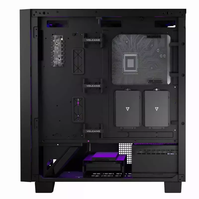 Caja de PC MODECOM Perun Apex ARGB ATX Midi Tower, cristal templado, USB-C, compatible con ATX/Micro ATX, 3x140mm frontal, 1x140mm trasero