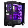 Caja de PC MODECOM Perun Apex ARGB ATX Midi Tower, cristal templado, USB-C, compatible con ATX/Micro ATX, 3x140mm frontal, 1x140mm trasero