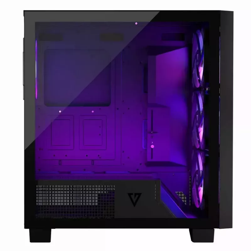 Caja de PC MODECOM Perun Apex ARGB ATX Midi Tower, cristal templado, USB-C, compatible con ATX/Micro ATX, 3x140mm frontal, 1x140mm trasero