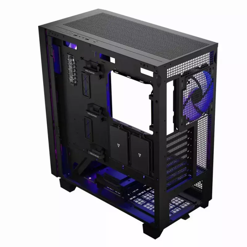 Caja de PC MODECOM Perun Apex ARGB ATX Midi Tower, cristal templado, USB-C, compatible con ATX/Micro ATX, 3x140mm frontal, 1x140mm trasero