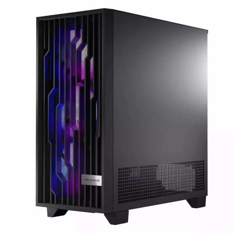 Caja de PC MODECOM Perun Apex ARGB ATX Midi Tower, cristal templado, USB-C, compatible con ATX/Micro ATX, 3x140mm frontal, 1x140mm trasero