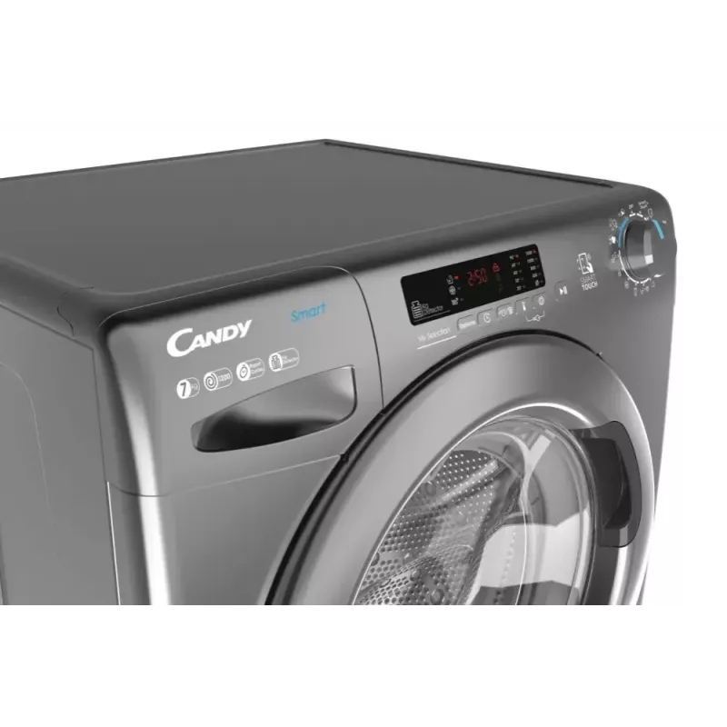 Lavadora de carga frontal CANDY Smart Pro CS 1272DRRE/1-S, 7 kg, 1200 rpm, antracita