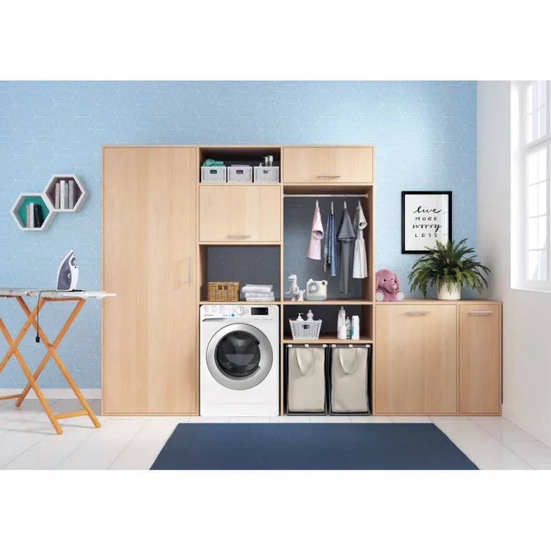 Lavadora secadora Indesit BDE 86436 WSV EE — 6 kg, 1400 rpm, blanca, 595×540×850 mm