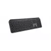 Teclado inalámbrico de tamaño completo Logitech Master MX Keys S — Bluetooth, QWERTY, interruptores de tijera, retroiluminación LED, Grafito