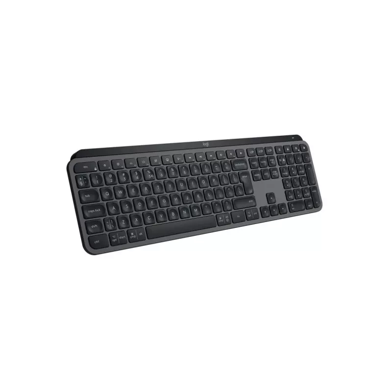 Teclado inalámbrico de tamaño completo Logitech Master MX Keys S — Bluetooth, QWERTY, interruptores de tijera, retroiluminación LED, Grafito