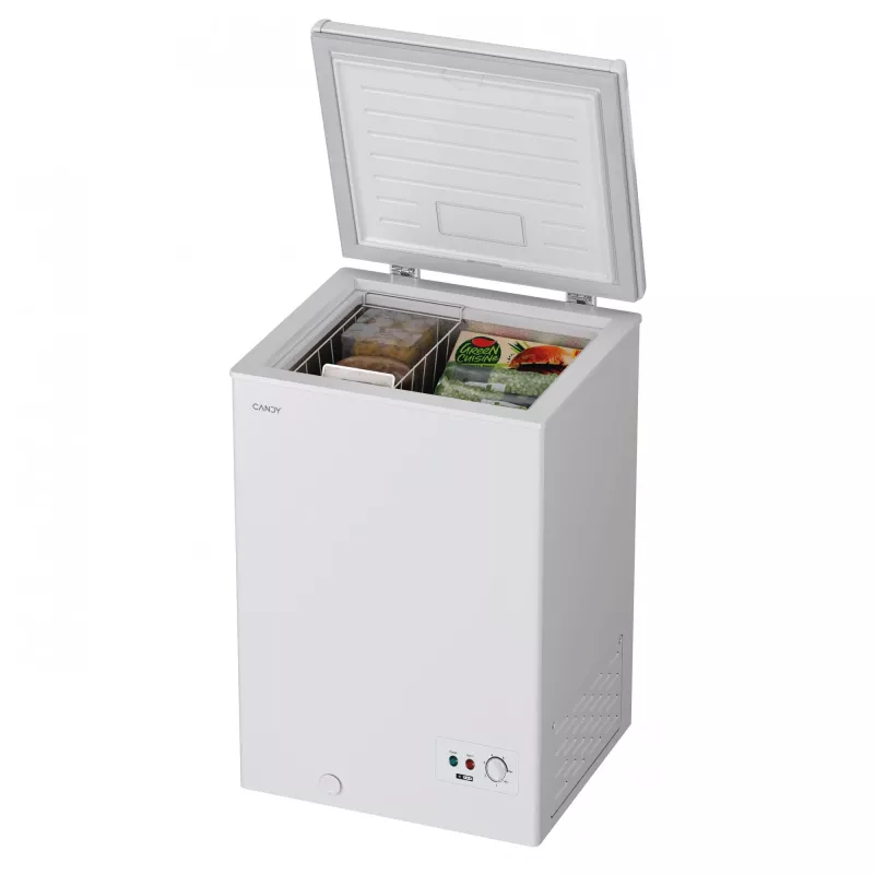 Arcón congelador Candy CCHH 100E, independiente, 97 L, Blanco