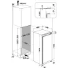 Whirlpool ARG 7342 Frigorífico-congelador combinado, integrable, 189 L, Blanco