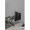 Soporte de doble monitor ajustable montado en escritorio GEMBIRD, Gris Espacial