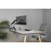 Soporte de doble monitor ajustable montado en escritorio GEMBIRD, Gris Espacial