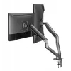 Soporte de doble monitor ajustable montado en escritorio GEMBIRD, Gris Espacial