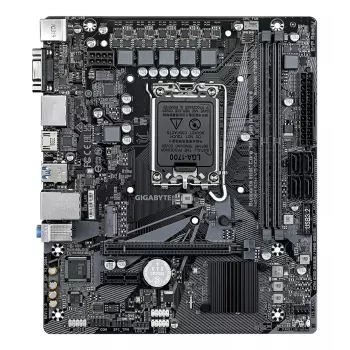 Placa base GIGABYTE H610M S2H V3 DDR4 - Compatible con CPUs Intel Core de 14.ª gen., VRM híbrido digital 4+1+1, hasta 3200 MHz DDR4, 1x PCIe 3.0 M.2, GbE LAN, USB 3.2 Gen 1