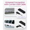 ICY BOX IB-HUB1424-C3 USB 3.2 Gen 1 (3.1 Gen 1) Type-A + Type-C 5000 Mbit/s Negro