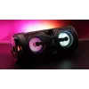 Altavoz estéreo portátil SQUEAK SQ1004 Harmony BT 5.0, 40W RMS, Bluetooth 5.0, FM, LED, batería de 8 h, Negro