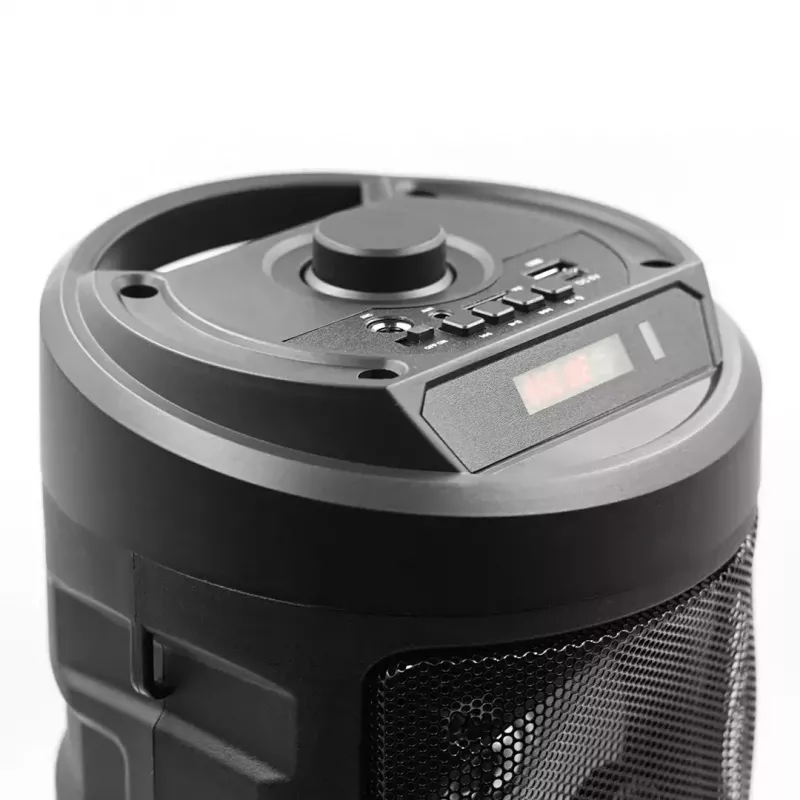 Altavoz estéreo portátil SQUEAK SQ1004 Harmony BT 5.0, 40W RMS, Bluetooth 5.0, FM, LED, batería de 8 h, Negro