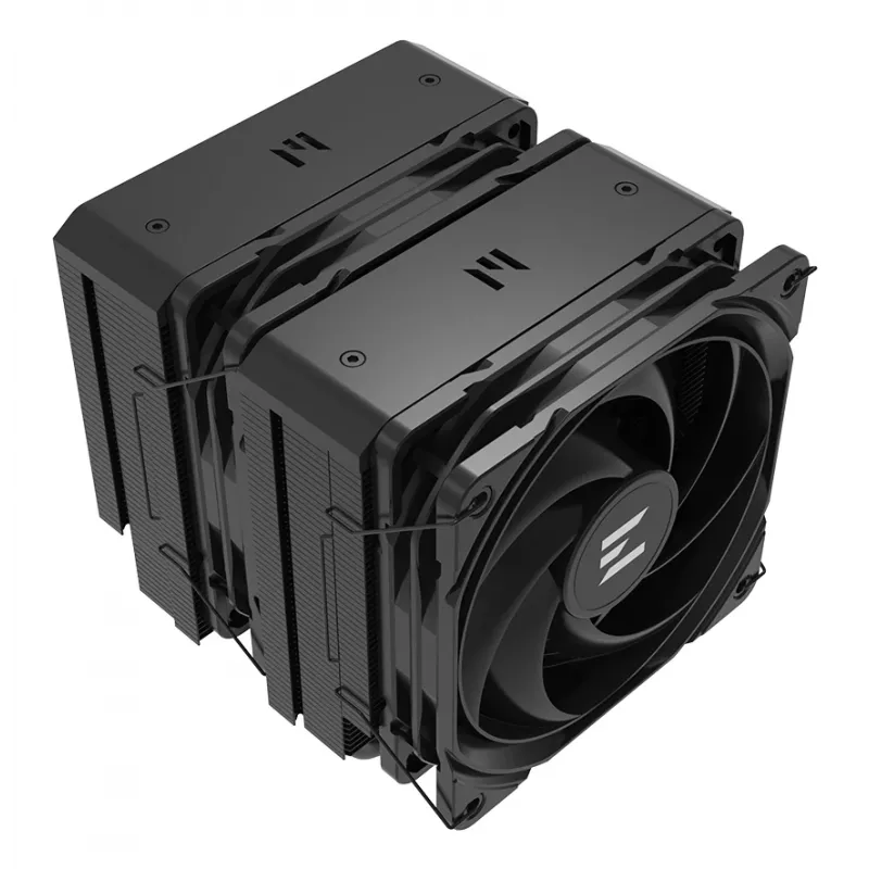 Disipador de CPU ZALMAN CNPS14X Duo Negro, solución de refrigeración de doble ventilador de 120 mm