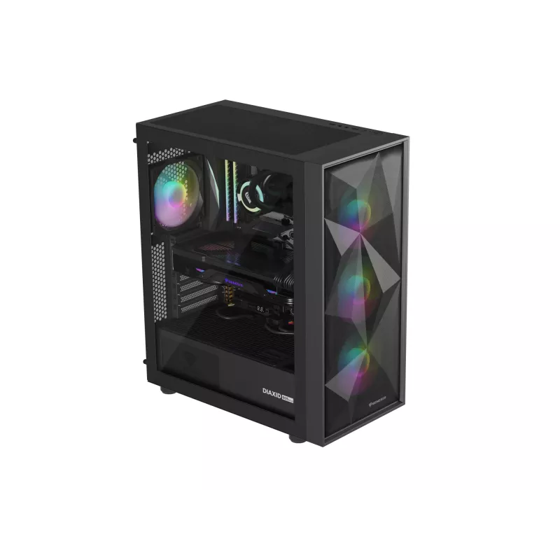 GENESIS Diaxid 605 ARGB Torre Midi Negro