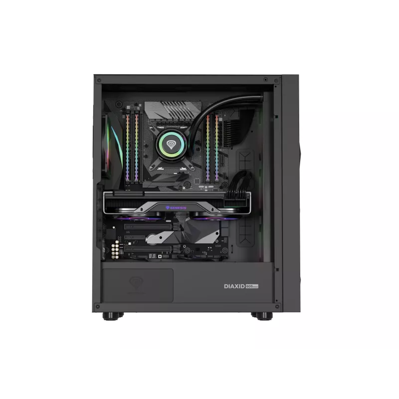 GENESIS Diaxid 605 ARGB Torre Midi Negro