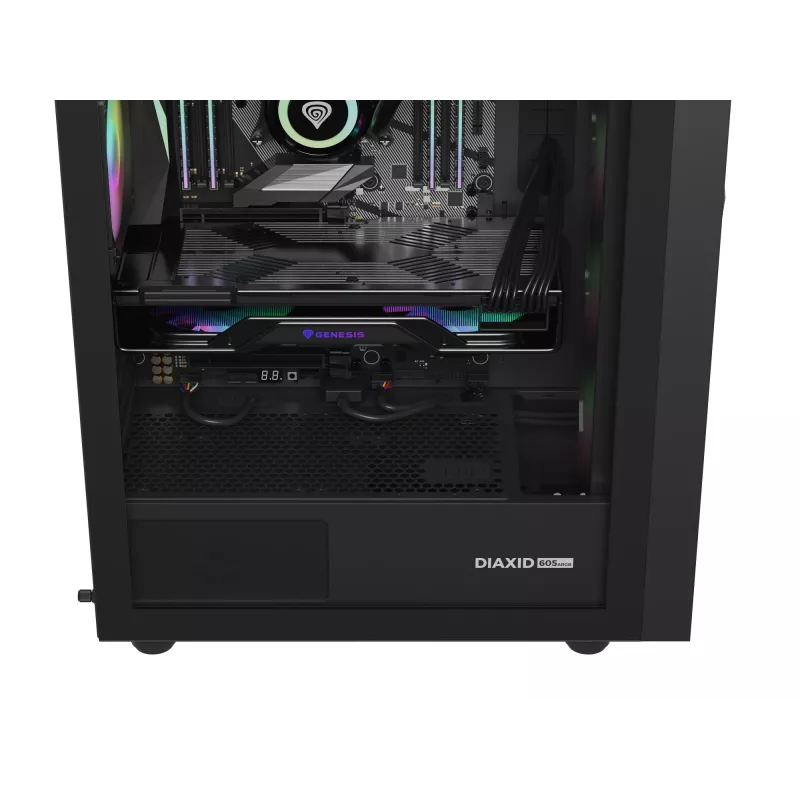GENESIS Diaxid 605 ARGB Torre Midi Negro