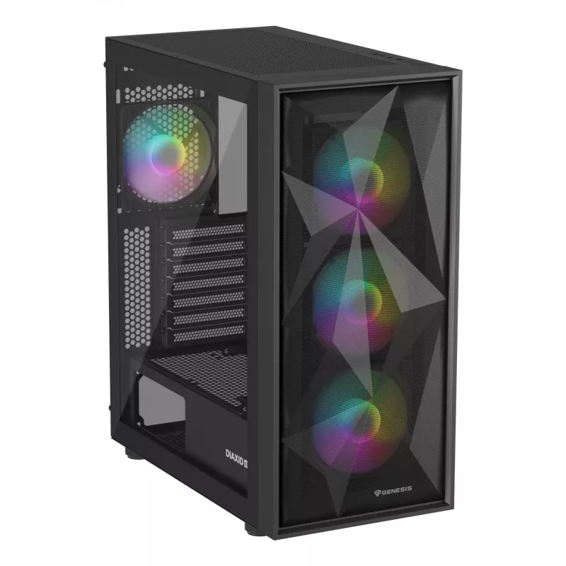 GENESIS Diaxid 605 ARGB Torre Midi Negro