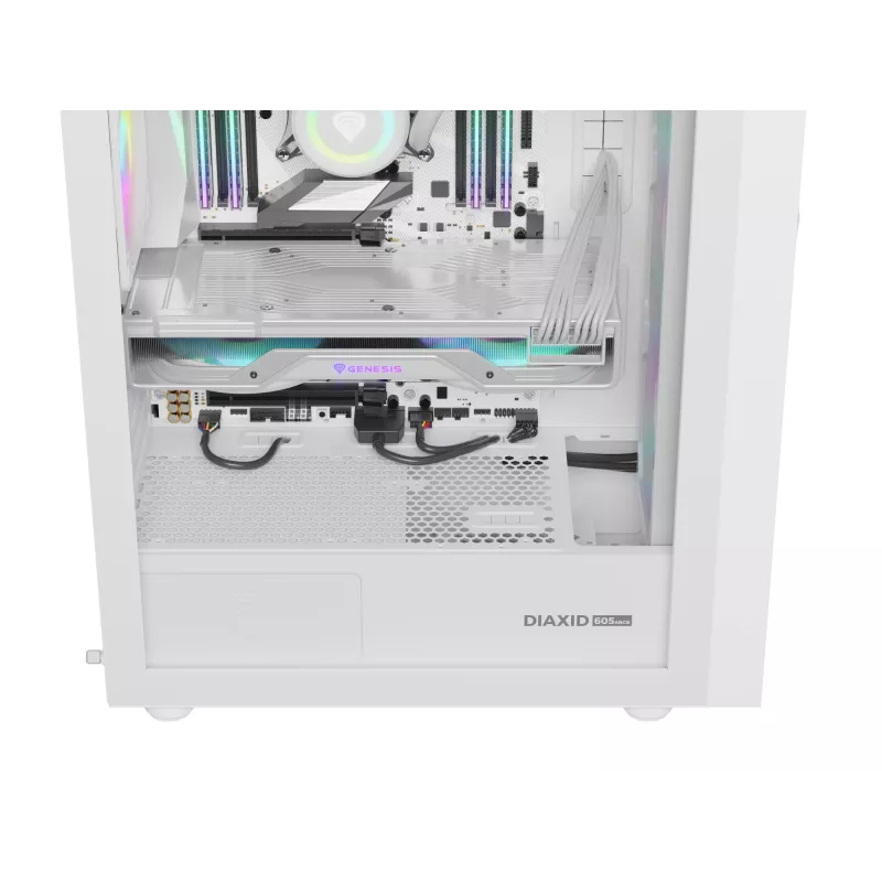 GENESIS Diaxid 605 ARGB Torre Midi Blanco