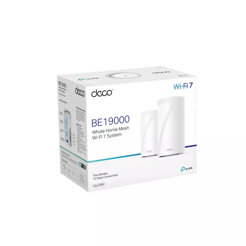 TP-Link BE19000 Whole Home Mesh Wi-Fi 7 System (Tri-Band), Blanco, Interno, Sistema Mesh, CE: