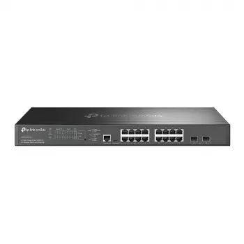 TP-Link Omada Switch gestionado L2+ de 16 puertos 2.5G y 2 puertos 10GE SFP+ con 8 puertos PoE+