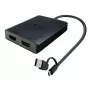 Adaptador de vídeo i-tec CADUAL4KHDMI USB-A/USB-C Dual 4K/60 Hz HDMI, 2x HDMI hembra, 0,27 m, 3840 x 2160, negro