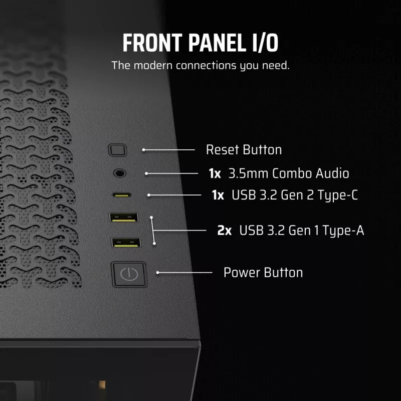 CORSAIR carcasa de PC – 3500X ARGB Mid-Tower