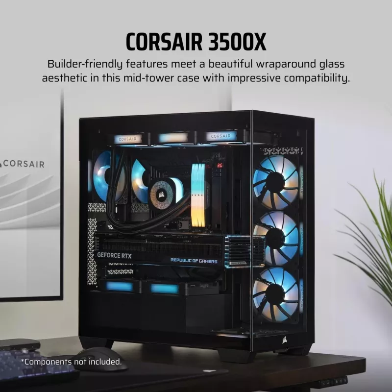 CORSAIR carcasa de PC - 3500x Mid-Tower