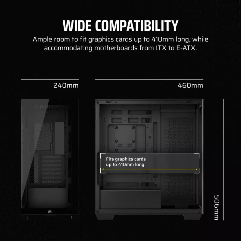 CORSAIR carcasa de PC - 3500x Mid-Tower