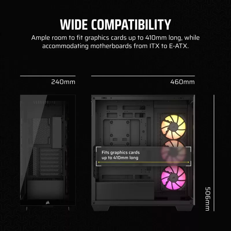 CORSAIR carcasa de PC - iCUE LINK 3500X RGB Mid-Tower