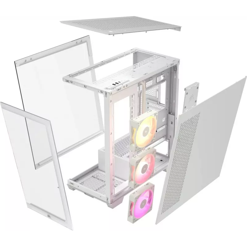 CORSAIR Caja de PC - Icue Link 3500x RGB Mid-tower - Blanco