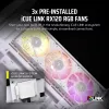 CORSAIR Caja de PC - Icue Link 3500x RGB Mid-tower - Blanco