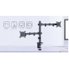 GEMBIRD brazo de monitor doble ajustable para escritorio, 17-32 pulgadas