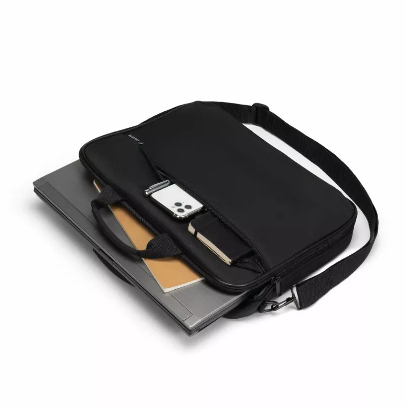 DICOTA Top Traveller ONE D32099-RPET bolsa para portátil 15-17,3 pulgadas, poliéster PET reciclado 300D, negra