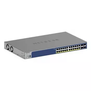 NETGEAR Switch Smart apilable 28 puertos PoE Gigabit/10G (GS728TXP)