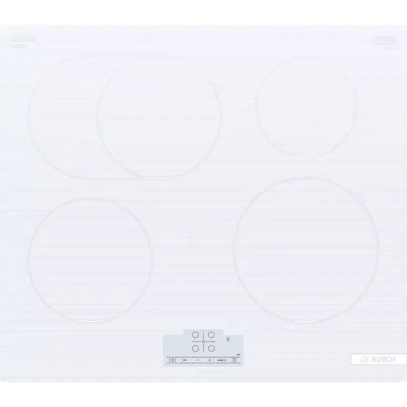 Bosch Serie 6 PIF612BB1E Placa de inducción, 4 zonas, empotrable, 60 cm, blanco, control táctil