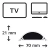 Canaleta para cables Hama 00220984 canaleta universal blanca 1 unidad
