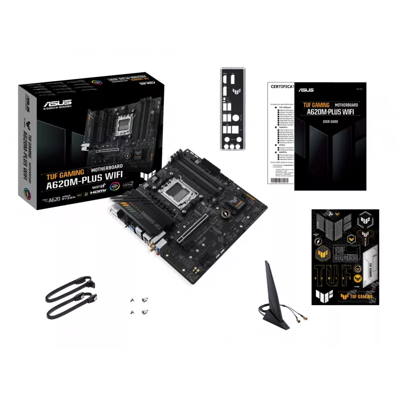 ASUS TUF GAMING A620M-PLUS WIFI AMD A620 zócalo AM5 micro ATX