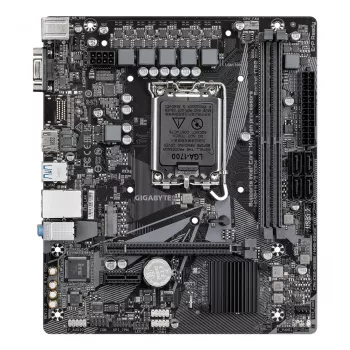 Placa base GIGABYTE H610M H V3 DDR4 - Compatible con CPUs Intel Core de 14.ª gen, VRM digital híbrido 4+1+1 fases, hasta 3200 MHz DDR4, 1x PCIe 3.0 M.2, GbE LAN, USB 3.2 Gen 1