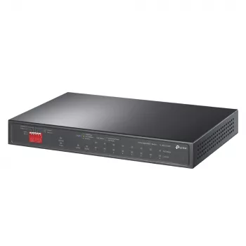 Switch de sobremesa TP-Link de 10 puertos Gigabit con 6 puertos PoE+ y 2 puertos PoE++