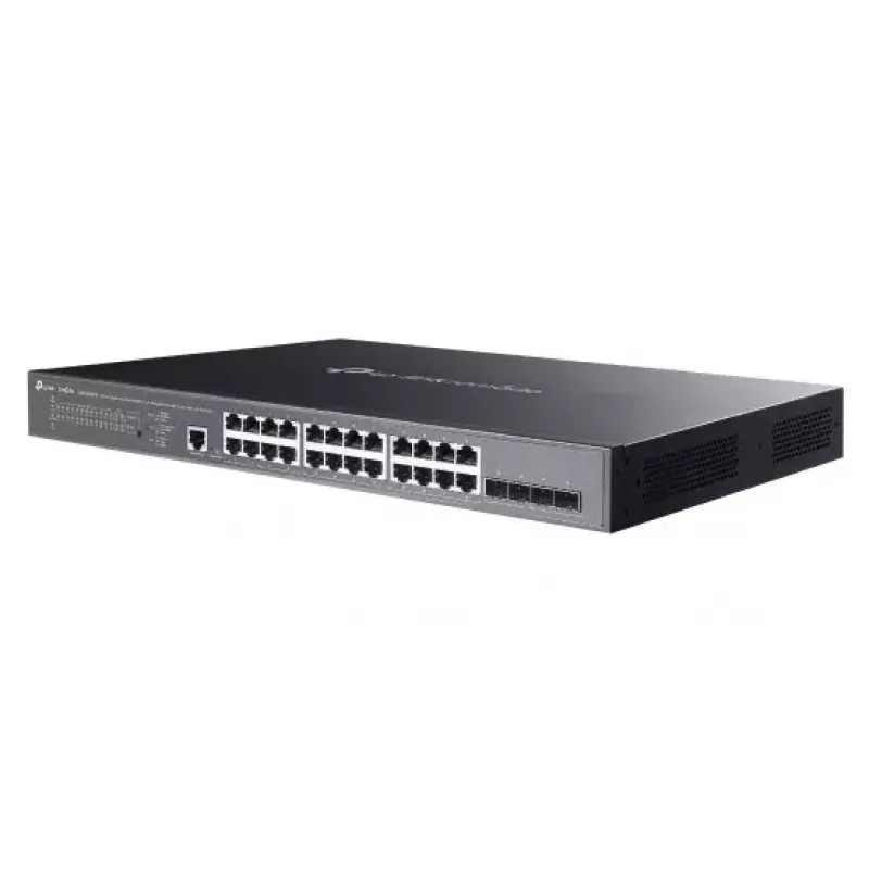 Switch de red TP-Link Omada SG3428XMPP gestionado L2+ Gigabit Ethernet (10/100/1000) Power over Ethernet (PoE) 1U negro