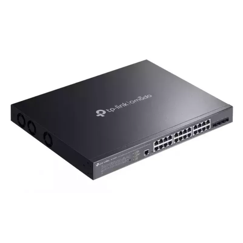 Switch de red TP-Link Omada SG3428XMPP gestionado L2+ Gigabit Ethernet (10/100/1000) Power over Ethernet (PoE) 1U negro