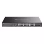 Switch de red TP-Link Omada SG3428XMPP gestionado L2+ Gigabit Ethernet (10/100/1000) Power over Ethernet (PoE) 1U negro
