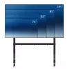 Neomounts MOVE Go XL FL50-575BL1 carro para TV 65-110 pulgadas, máx. 125 kg, altura regulable 129-139 cm, VESA 100x100-1100x600, bloqueable, certificado TÜV, negro