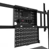 Neomounts MOVE Go XL FL50-575BL1 carro para TV 65-110 pulgadas, máx. 125 kg, altura regulable 129-139 cm, VESA 100x100-1100x600, bloqueable, certificado TÜV, negro
