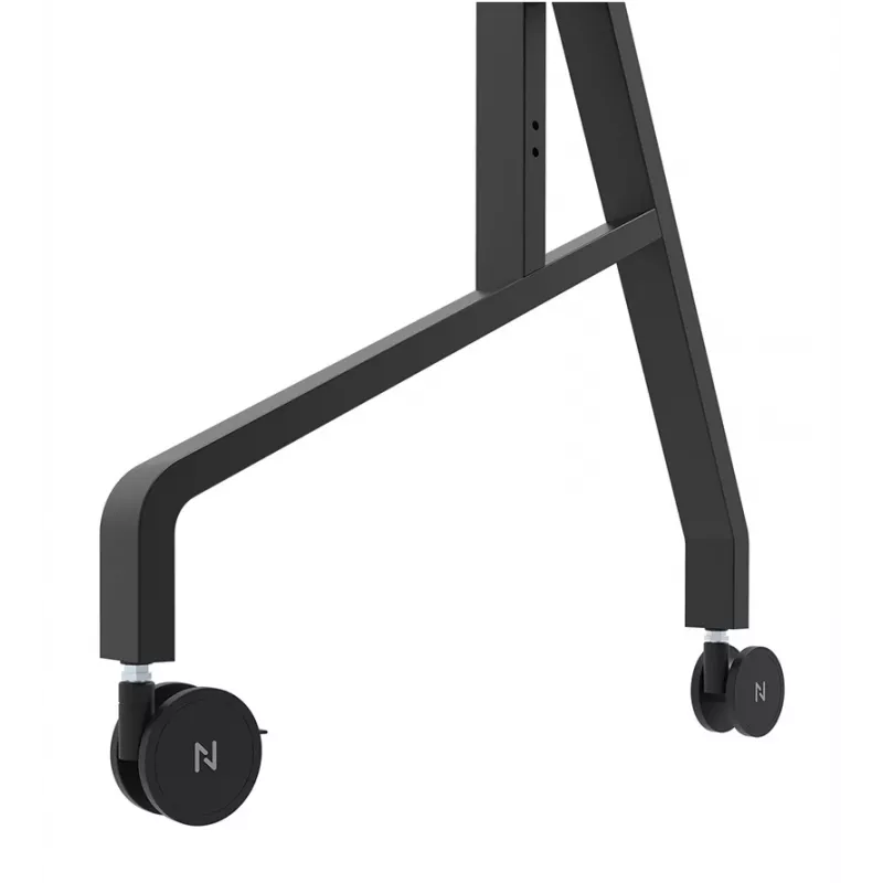 Neomounts MOVE Go XL FL50-575BL1 carro para TV 65-110 pulgadas, máx. 125 kg, altura regulable 129-139 cm, VESA 100x100-1100x600, bloqueable, certificado TÜV, negro