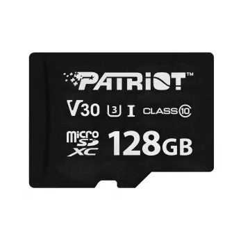 Tarjeta de memoria microSDXC PATRIOT VX Series 128GB UHS-I U3 V30 Class 10 — lectura 90 MB/s, escritura 80 MB/s